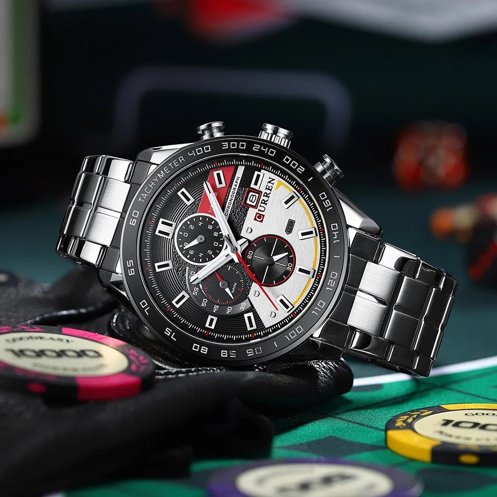 Reloj de Hombre Curren 8410+ Esfero Curren+ Bolsa de Regalo