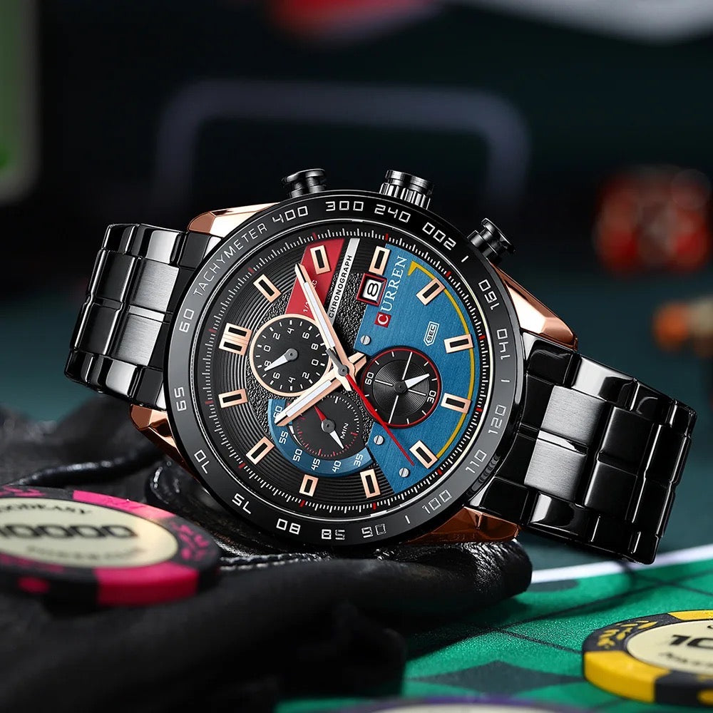 Reloj de Hombre Curren 8410+ Esfero Curren+ Bolsa de Regalo