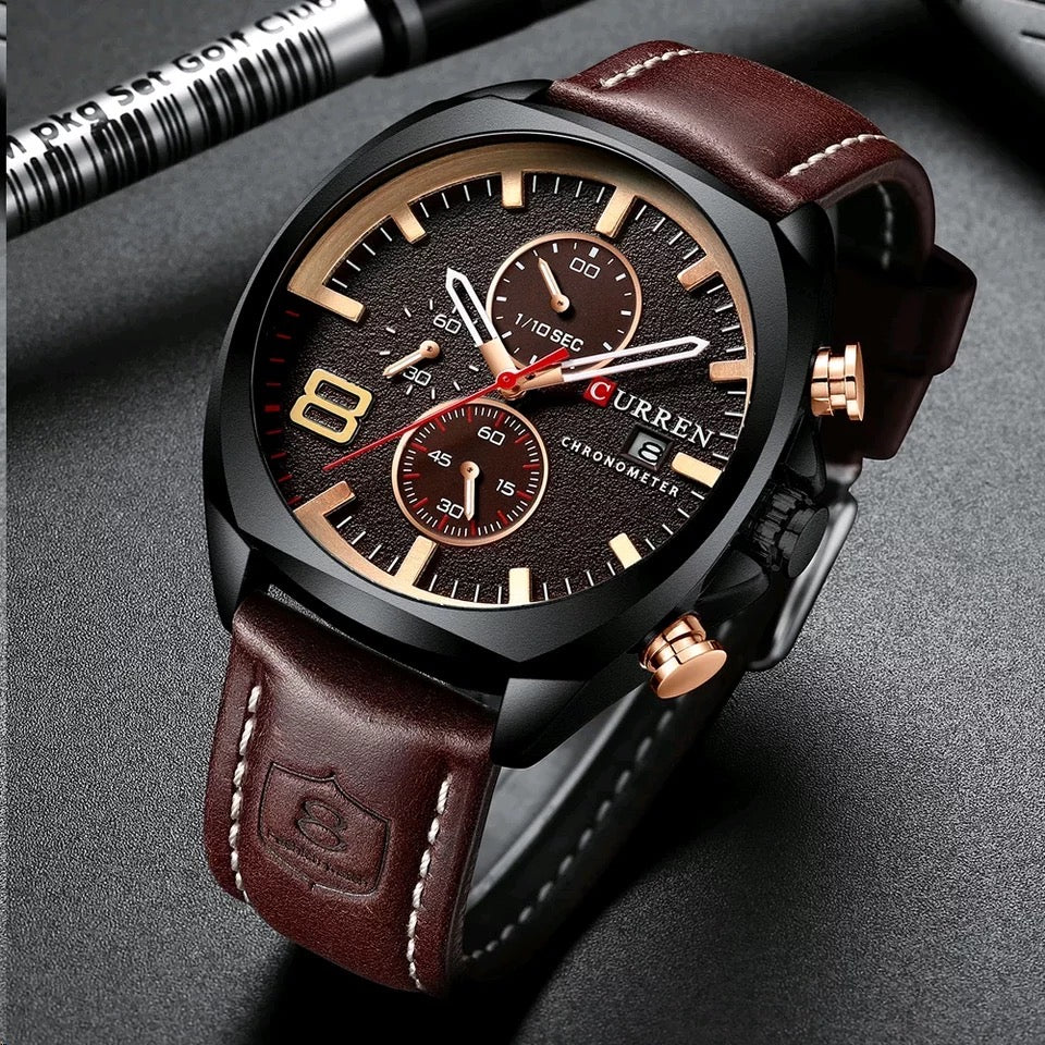 Reloj de Hombre Curren 8324+ Esfero Curren+ Bolsa de Regalo