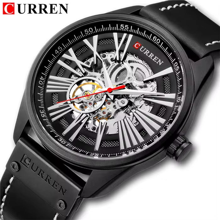 Reloj Automático de Hombre Curren 8299 + Esfero Curren+ Bolsa de Regalo