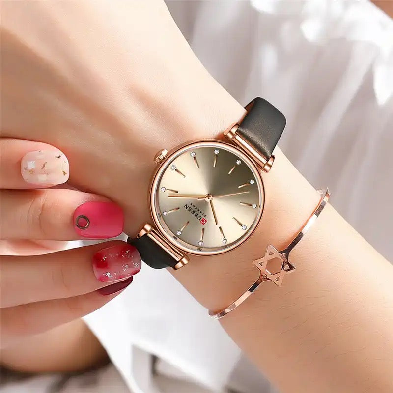Reloj de Dama Curren 9081+ Esfero Curren+ Bolsa de Regalo