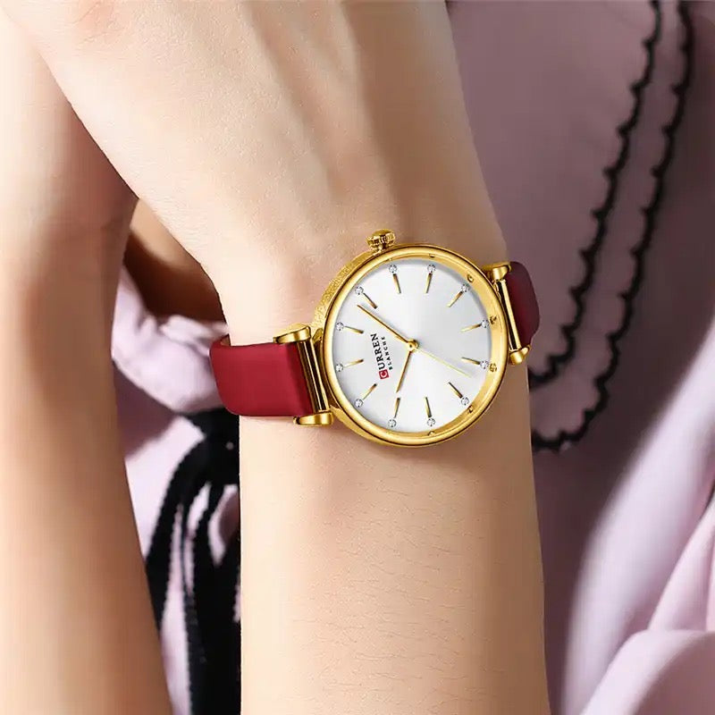 Reloj de Dama Curren 9081+ Esfero Curren+ Bolsa de Regalo