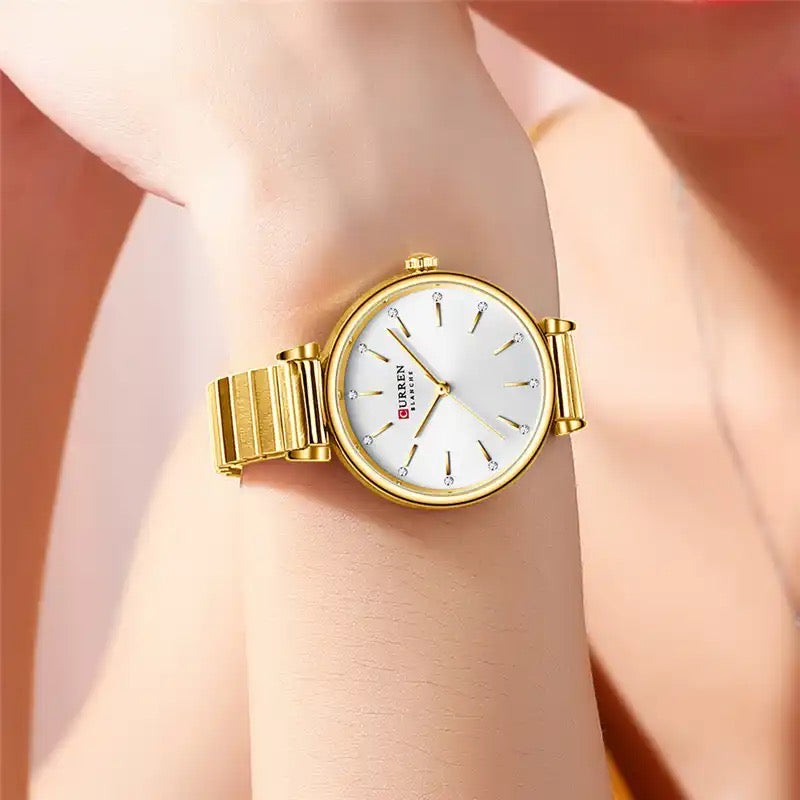 Reloj de Dama Curren 9081+ Esfero Curren+ Bolsa de Regalo