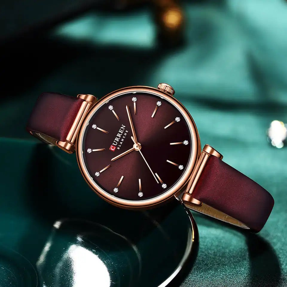 Reloj de Dama Curren 9081+ Esfero Curren+ Bolsa de Regalo