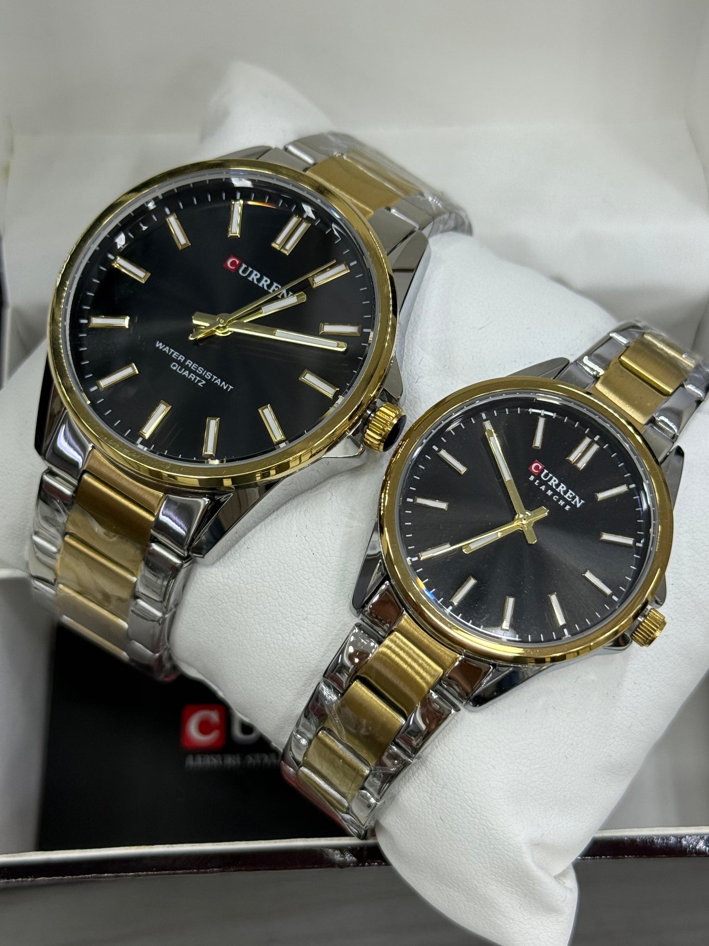 Relojes en Pareja Curren 9090 + Esfero Curren+ Bolsa de Regalo