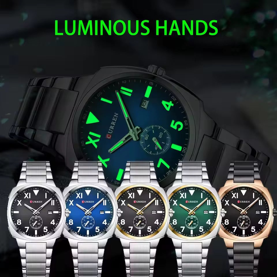 Reloj de Hombre Curren 8472+ Esfero Curren+ Bolsa de Regalo