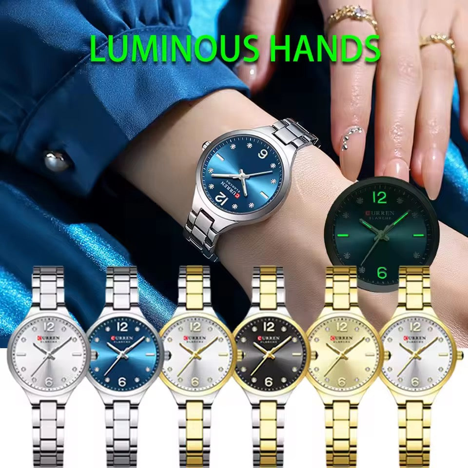 Reloj de Dama Curren 9105+ Esfero Curren+ Bolsa de Regalo
