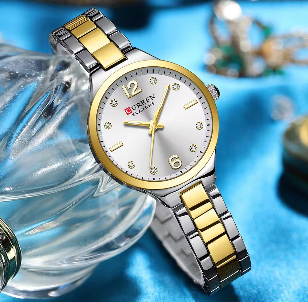 Reloj de Dama Curren 9105+ Esfero Curren+ Bolsa de Regalo