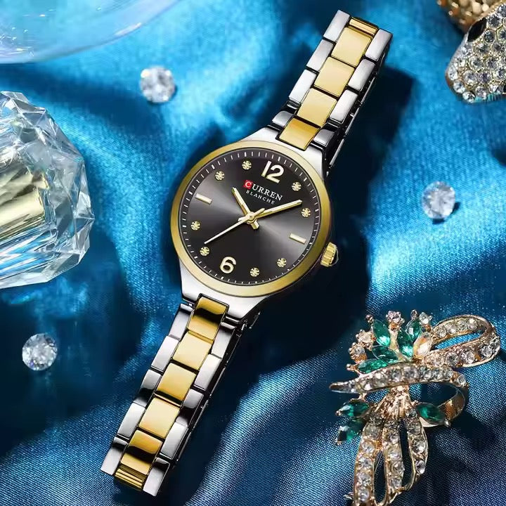 Reloj de Dama Curren 9105+ Esfero Curren+ Bolsa de Regalo