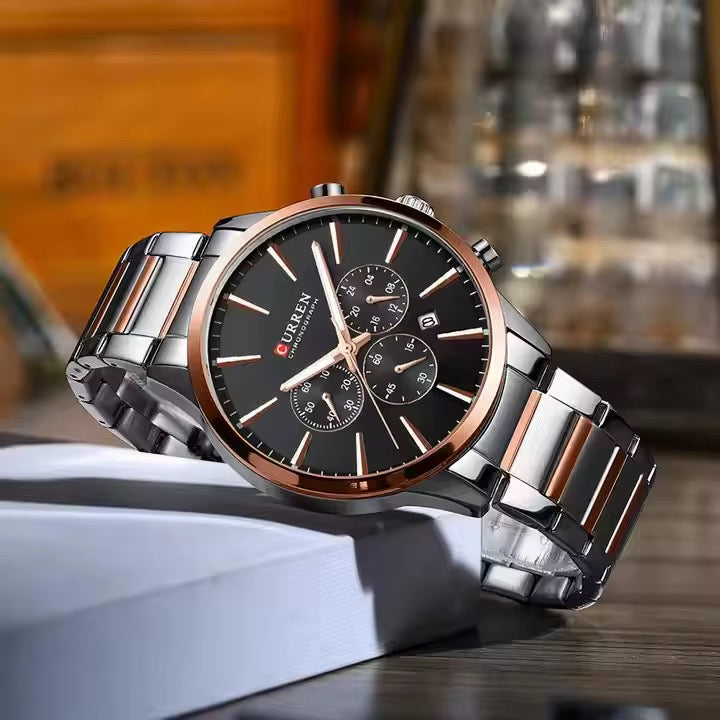 Reloj de Hombre Curren 8435 + Esfero Curren+ Bolsa de Regalo