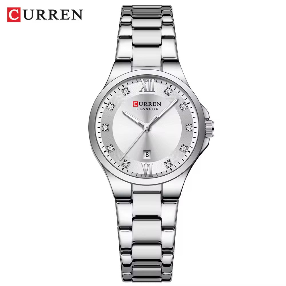 Reloj de Dama Curren 9107 + Esfero Curren+ Bolsa de Regalo