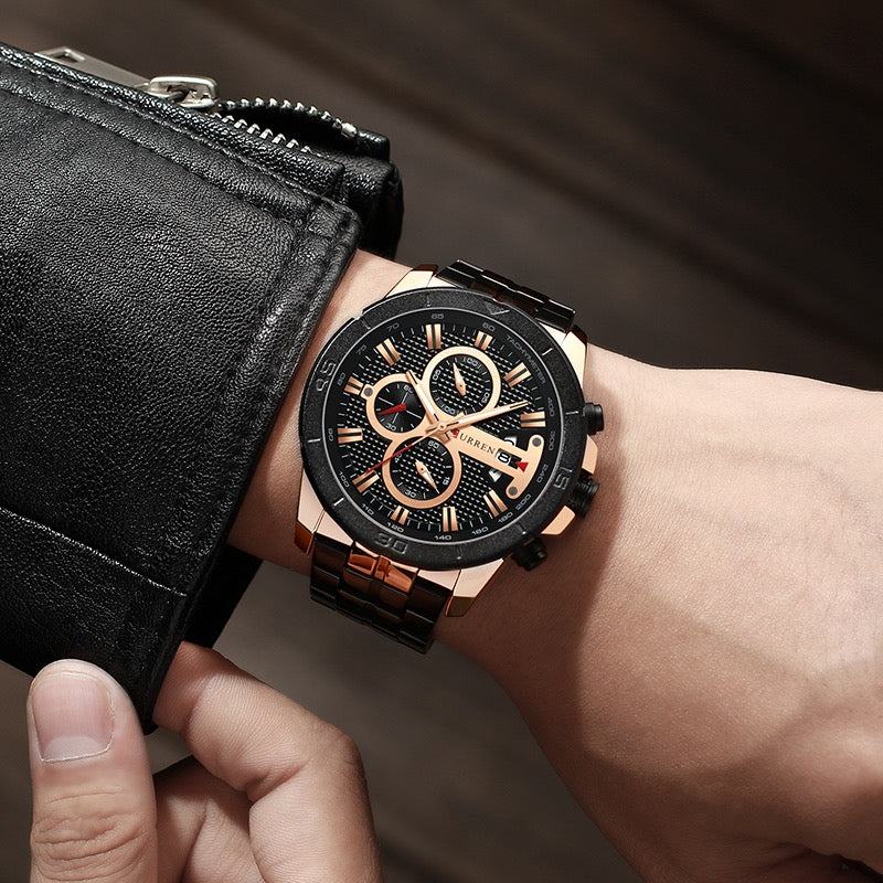 Reloj de Hombre Curren 8337+ Esfero Curren+ Bolsa de Regalo