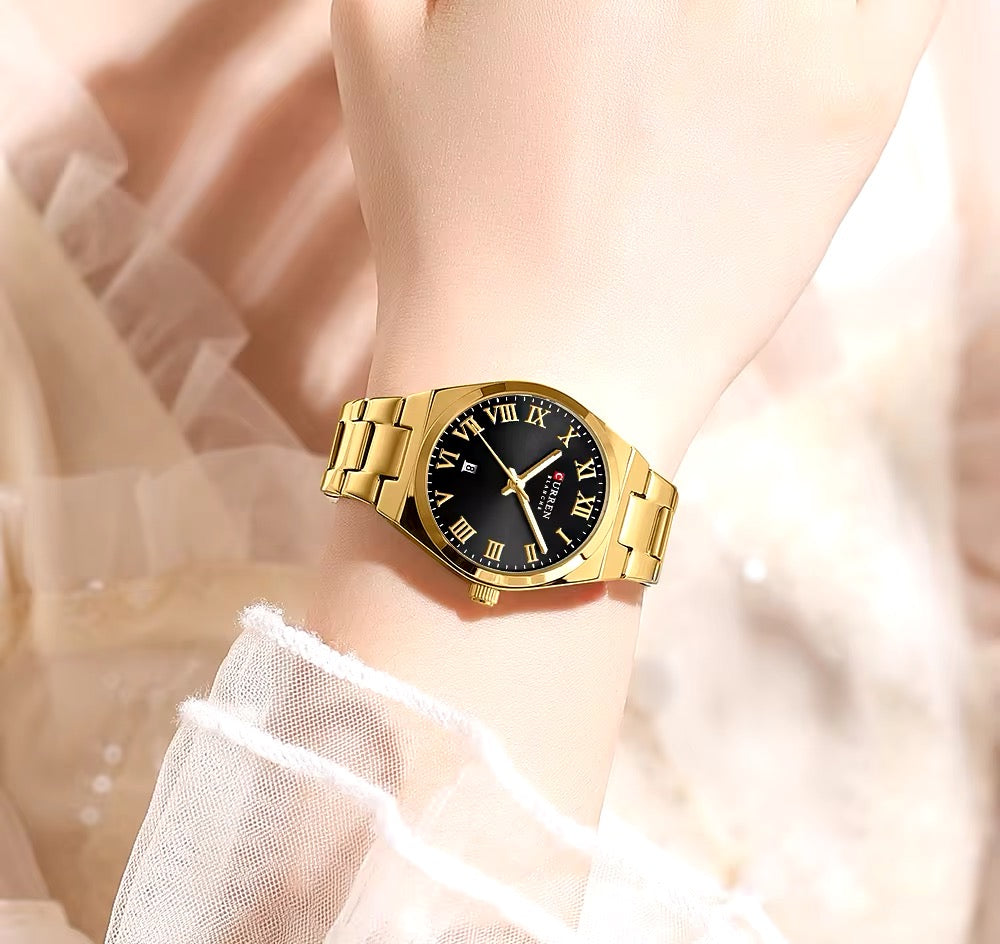 Reloj de Dama Curren 9095+ Esfero Curren+ Bolsa de Regalo