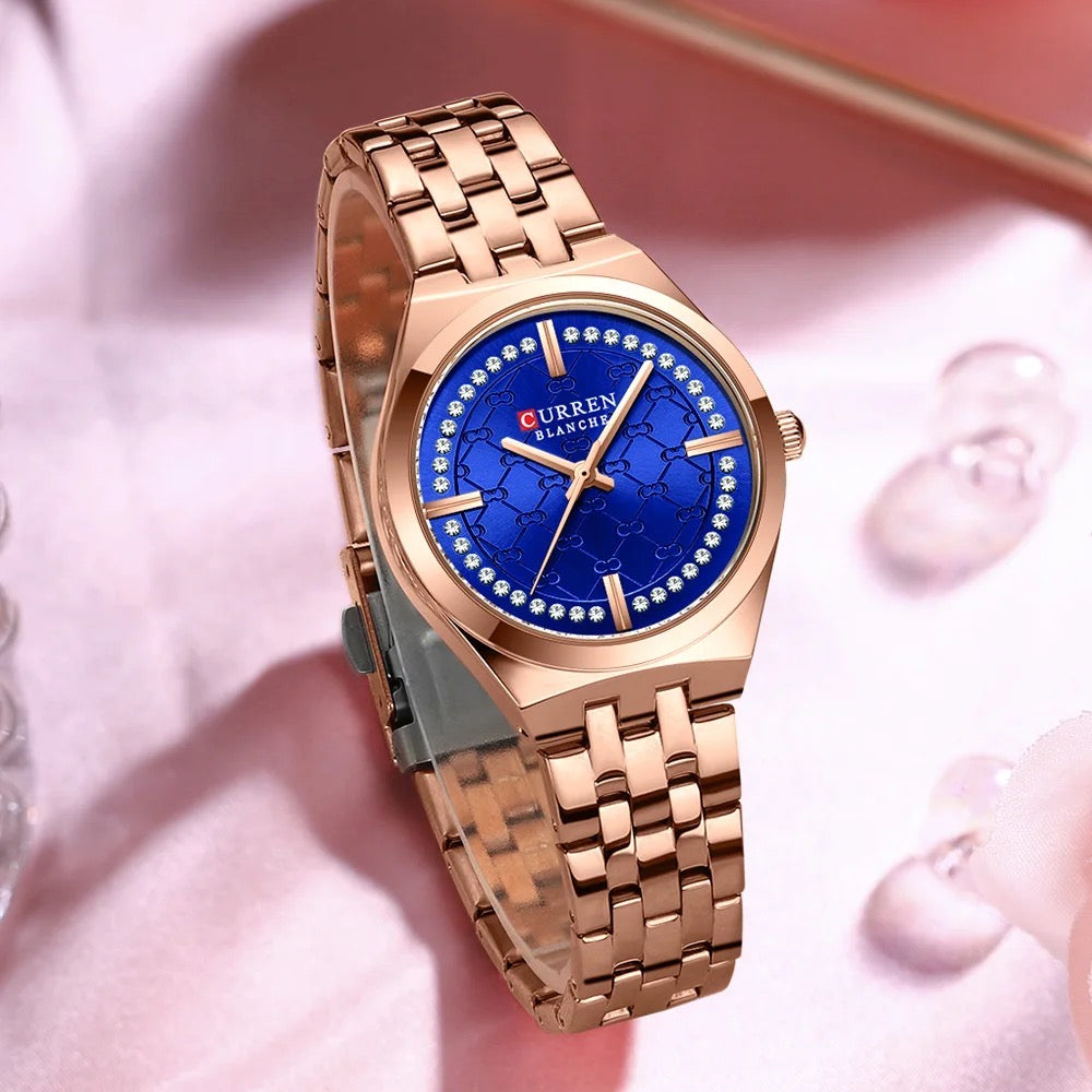 Reloj dama Curren 9096+ Esfero Curren+ Bolsa de Regalo