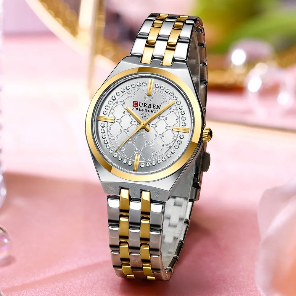 Reloj dama Curren 9096+ Esfero Curren+ Bolsa de Regalo