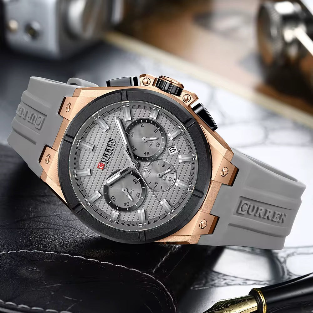 Reloj de Hombre Curren 8487+ Esfero Curren+ Bolsa de Regalo