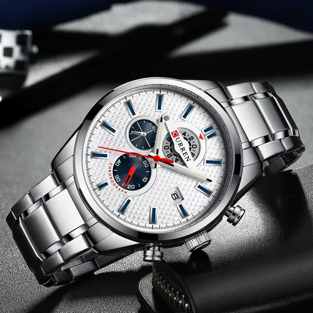 Reloj de Hombre Curren 8352+ Esfero Curren+ Bolsa de regalo
