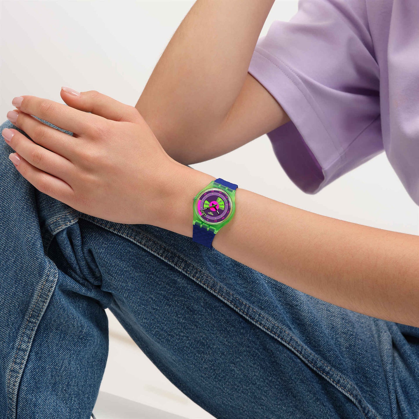 Reloj Swatch Neon Skychart – SO28G704
