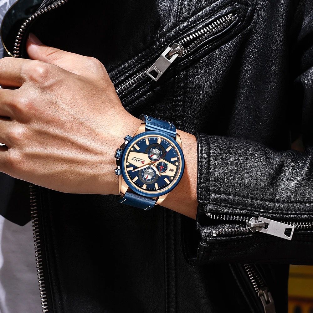 Reloj de Hombre Curren 8394+ Esfero Curren+ Bolsa de Regalo
