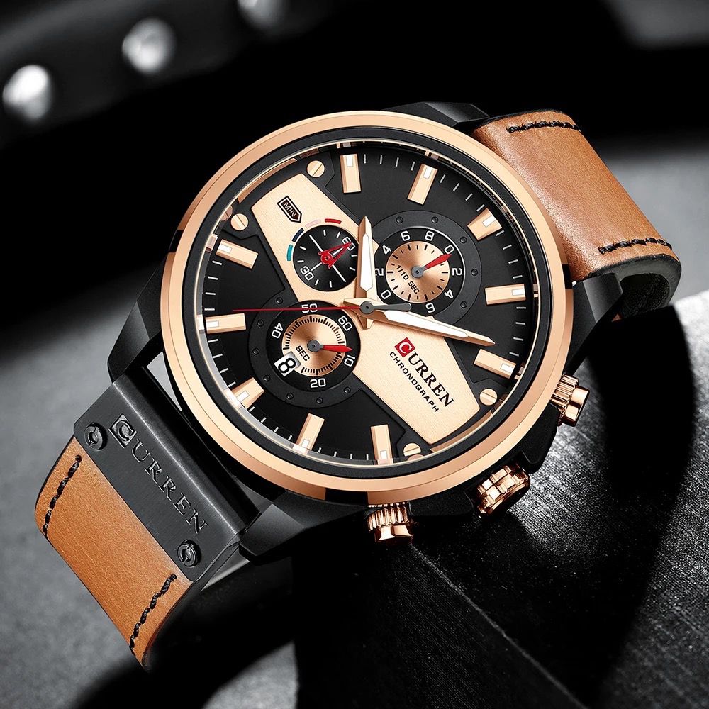 Reloj de Hombre Curren 8394+ Esfero Curren+ Bolsa de Regalo