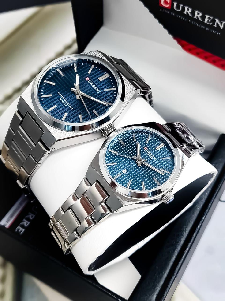 Reloj Parejas Curren 8439 + Esfero Curren+ Bolsa de Regalo