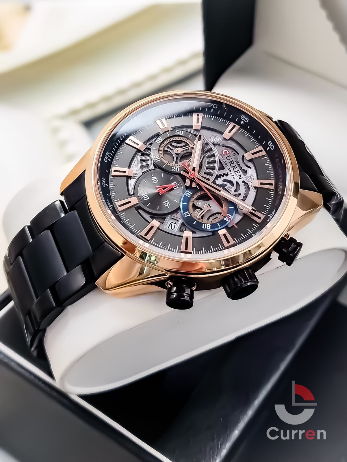Reloj de Hombre Curren 8391 + Esfero Curren+ Bolsa de Regalo