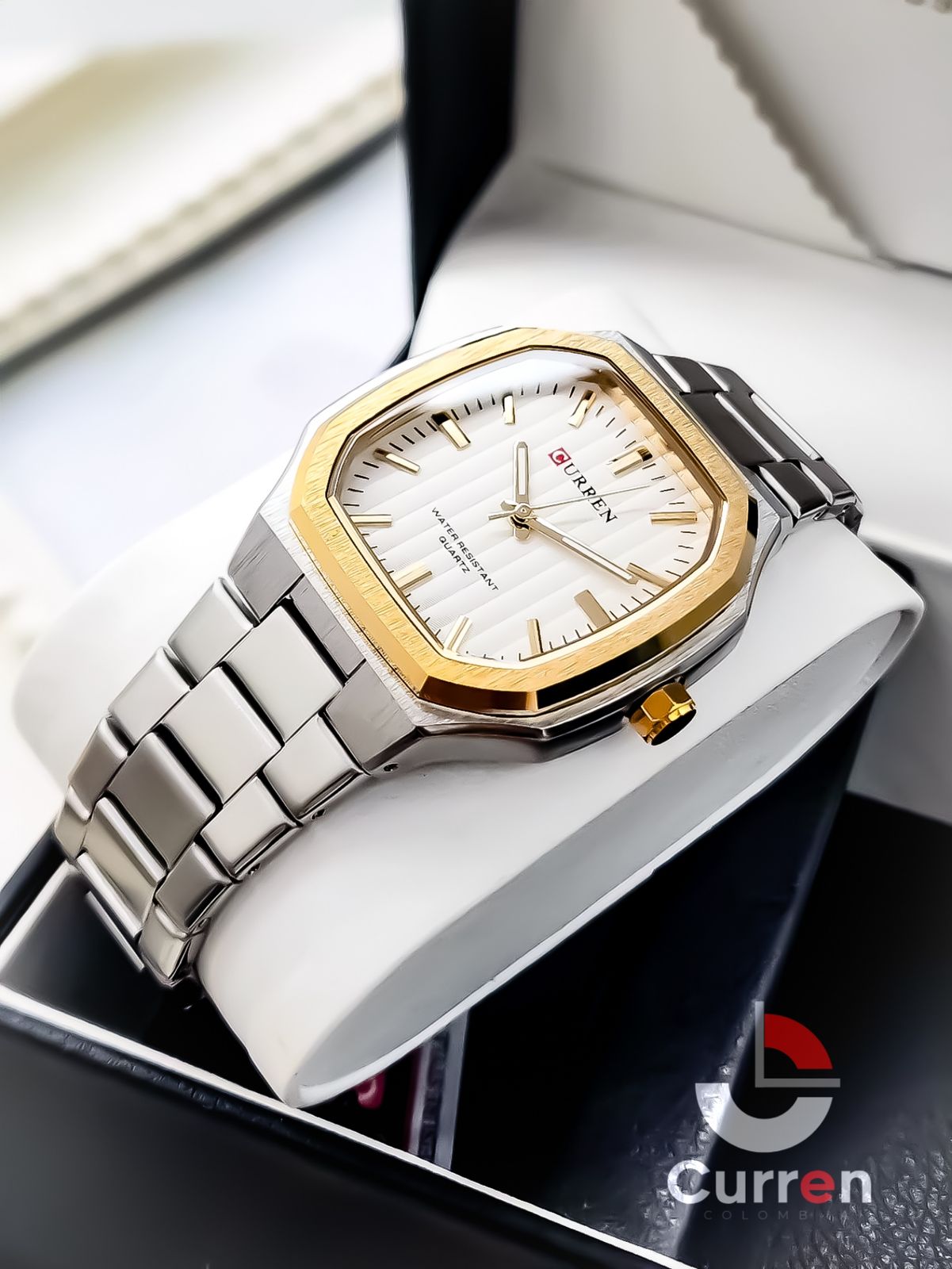 Reloj de Hombre Curren 8458 + Esfero Curren+ Bolsa de Regalo