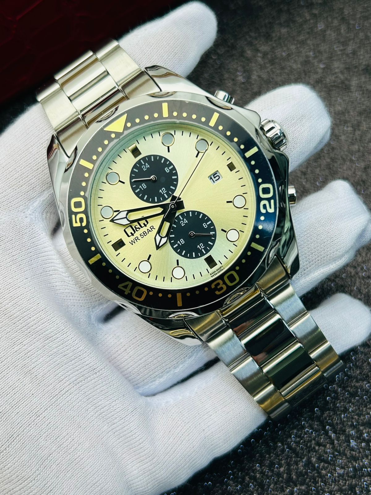 RELOJ Q&Q A43A-003PY CABALLERO