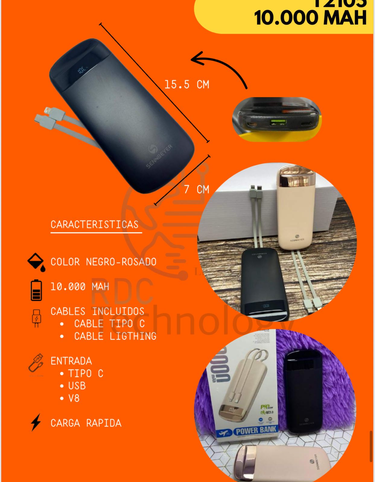 Power Bank 10.000 mAh