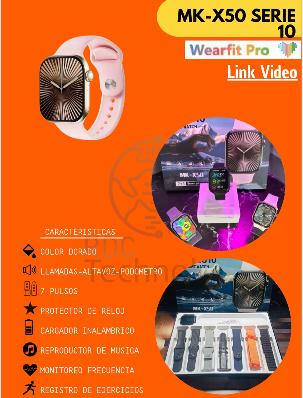 Reloj inteligente MK-X50 Serie 10