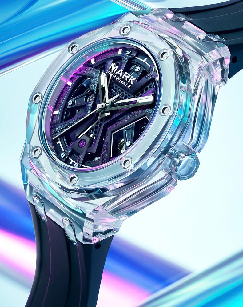 Reloj Mark Fairwhale – Diseño Futurista y Estilo Transparente