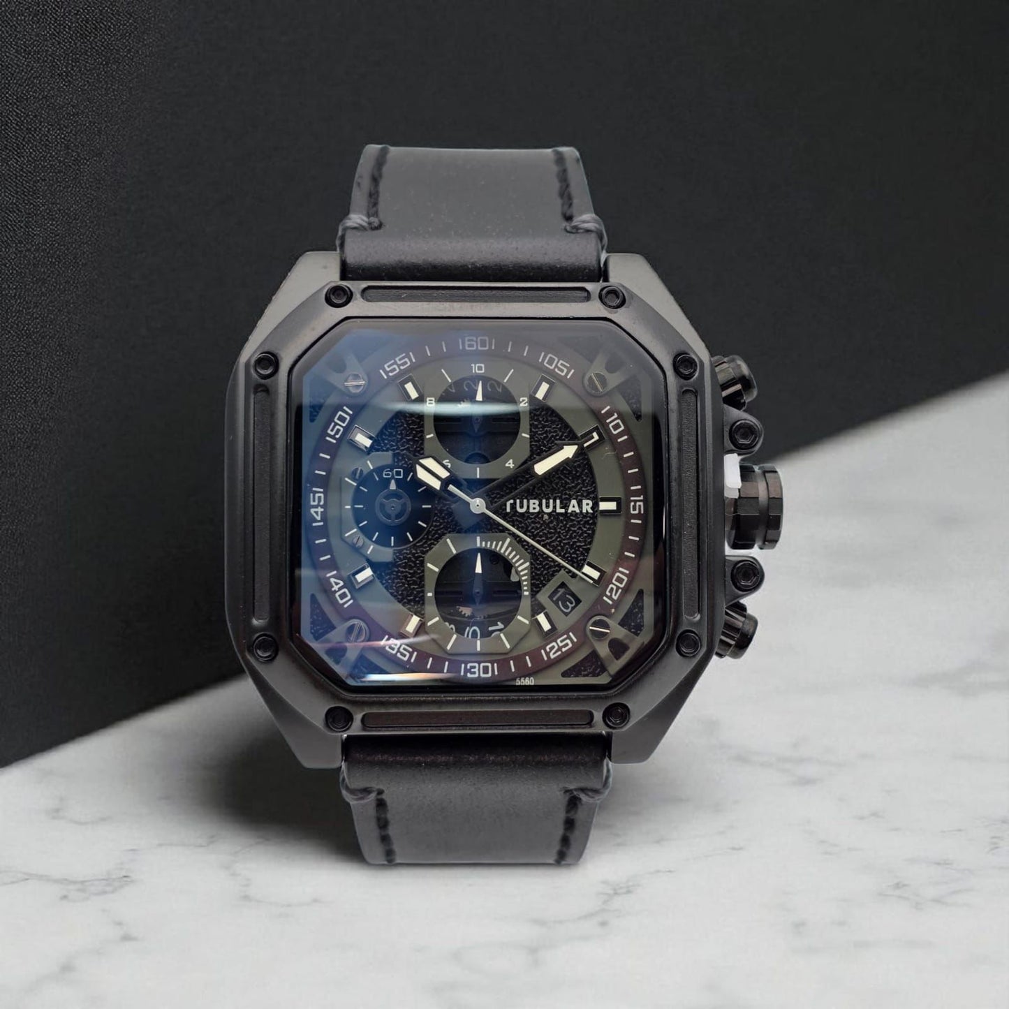 RELOJ TUBULAR CUADRADO CRONOGRAFO