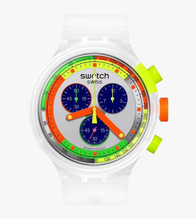 Reloj de pulsera Swatch Neon Jelly modelo SB02K100