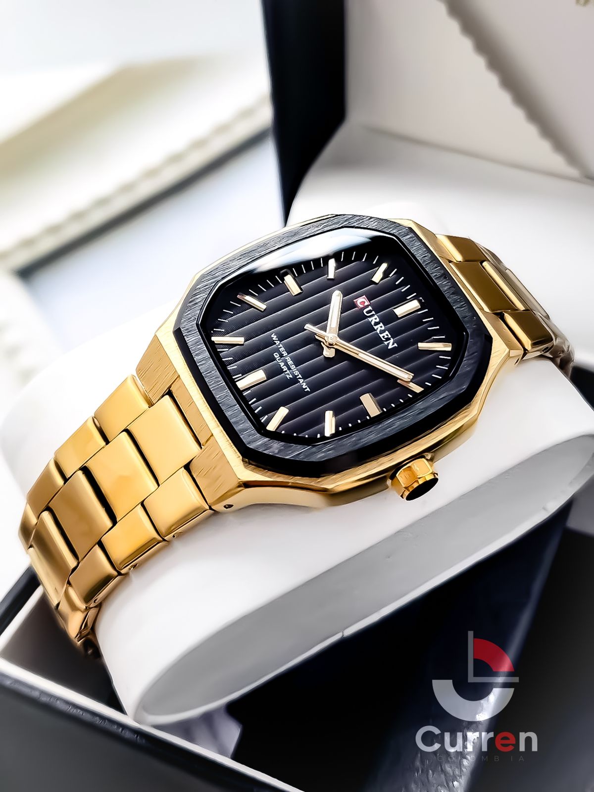 Reloj de Hombre Curren 8458 + Esfero Curren+ Bolsa de Regalo