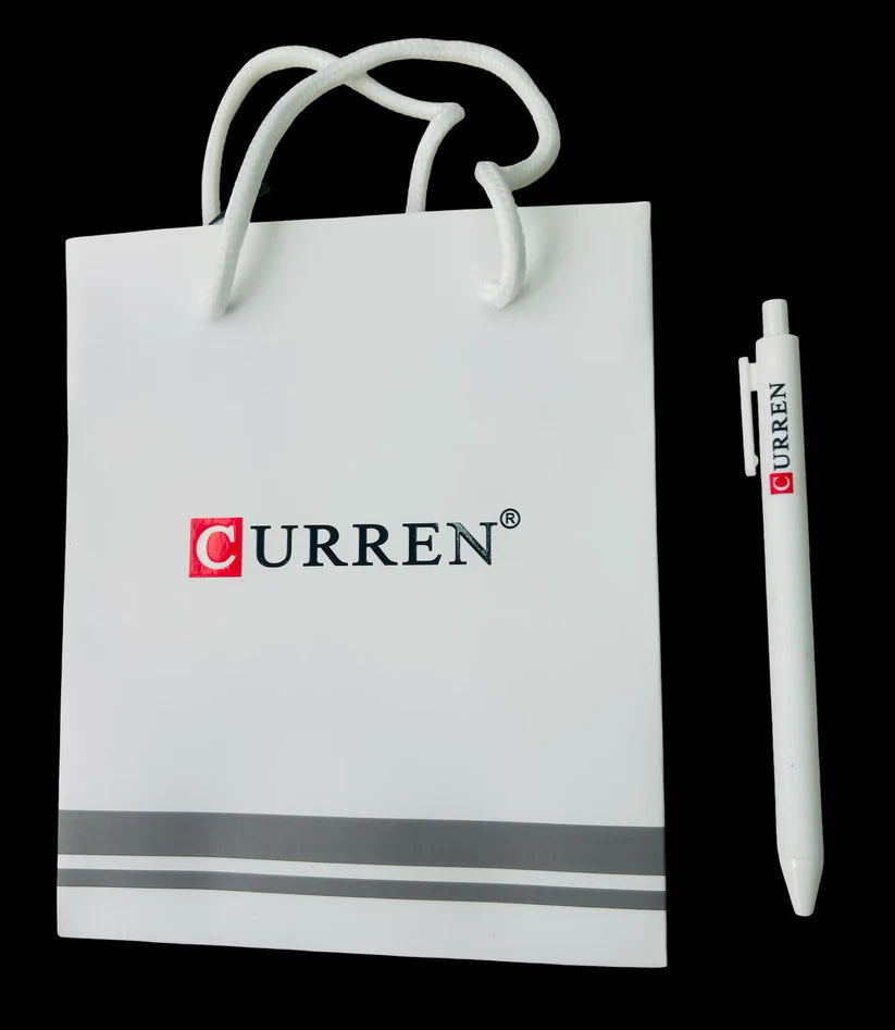 Reloj Caballero 8489+ Esfero Curren+ Bolsa de Regalo