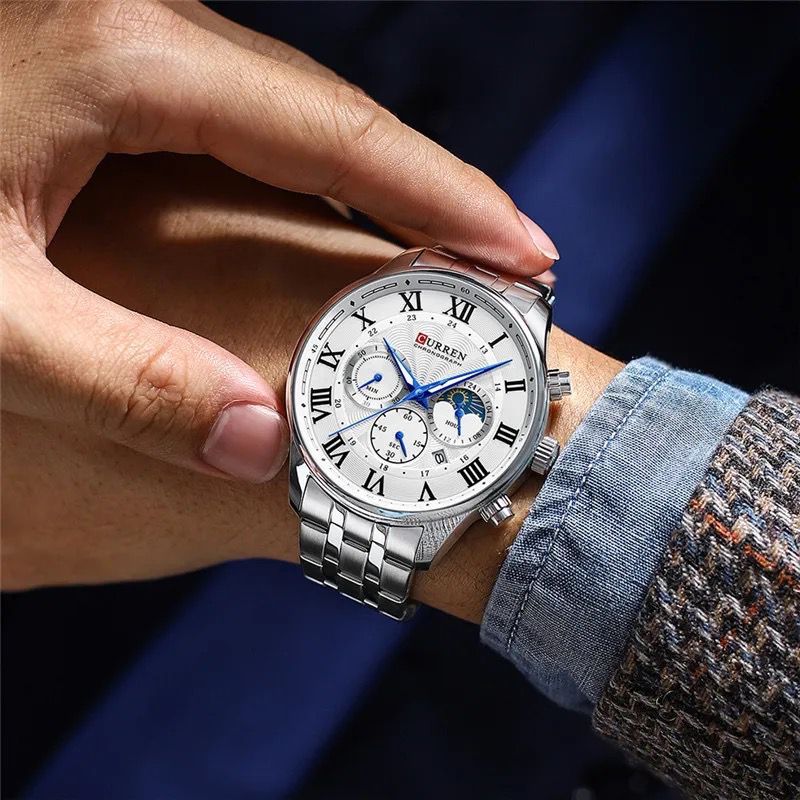Reloj de Hombre Curren 8427 + Esfero Curren+ Bolsa de Regalo