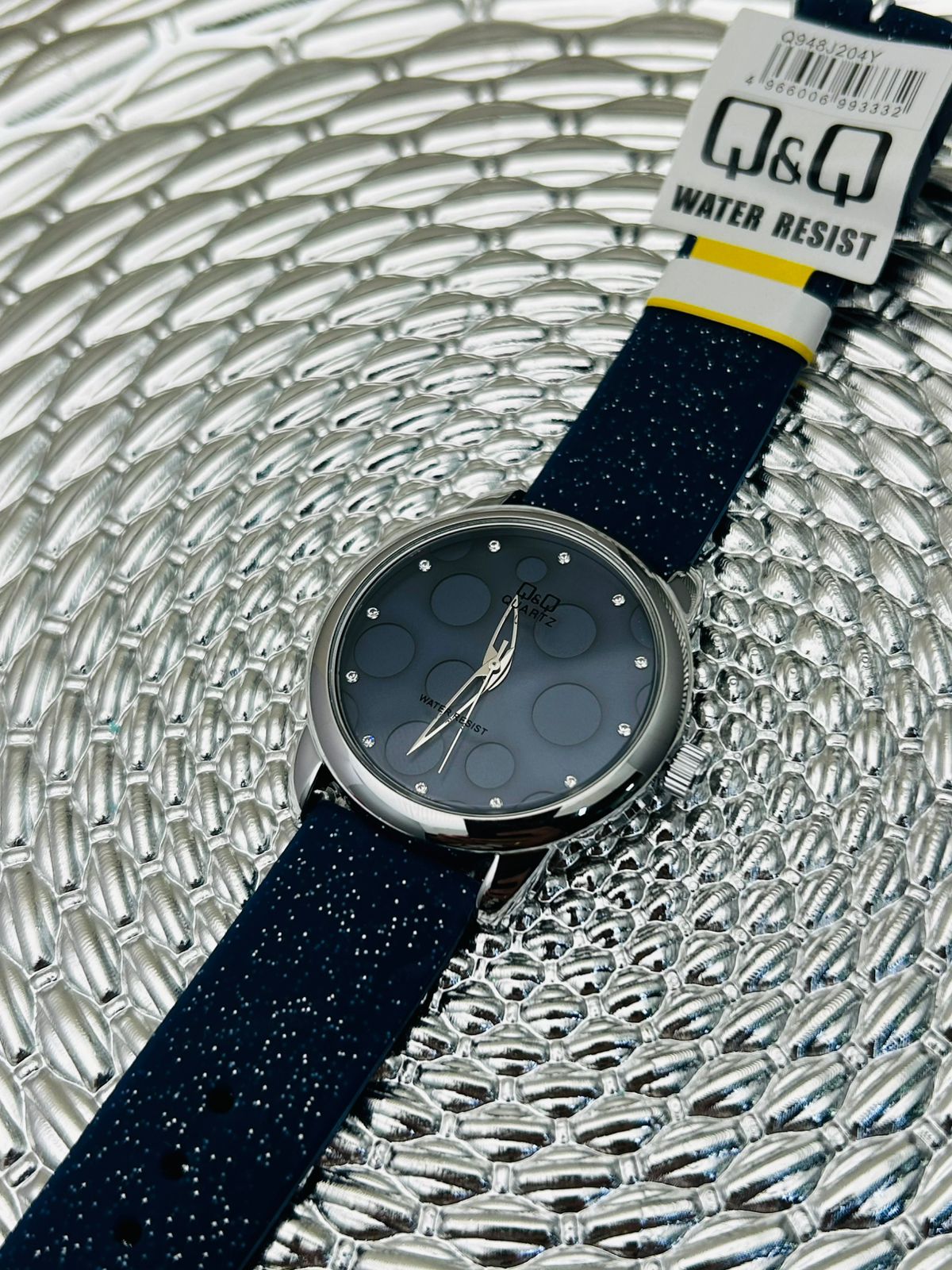 Reloj Q&Q para dama burbuja escarchado