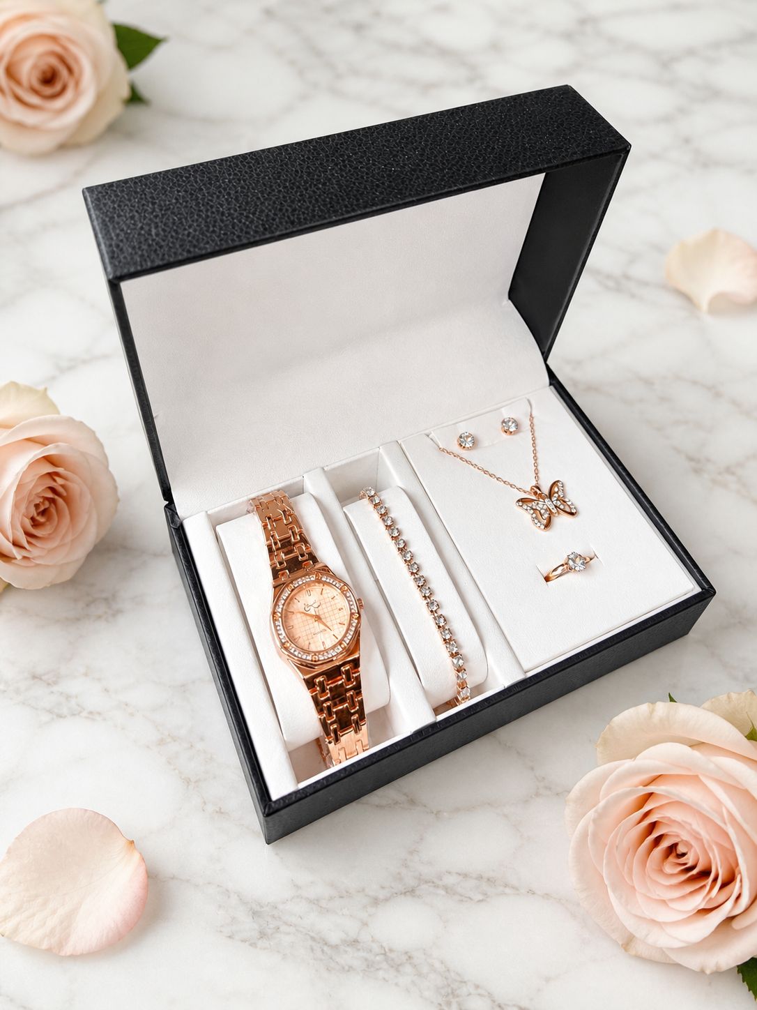 SET RELOJ + ACCESORIOS PARA DAMA EMMGUEL
