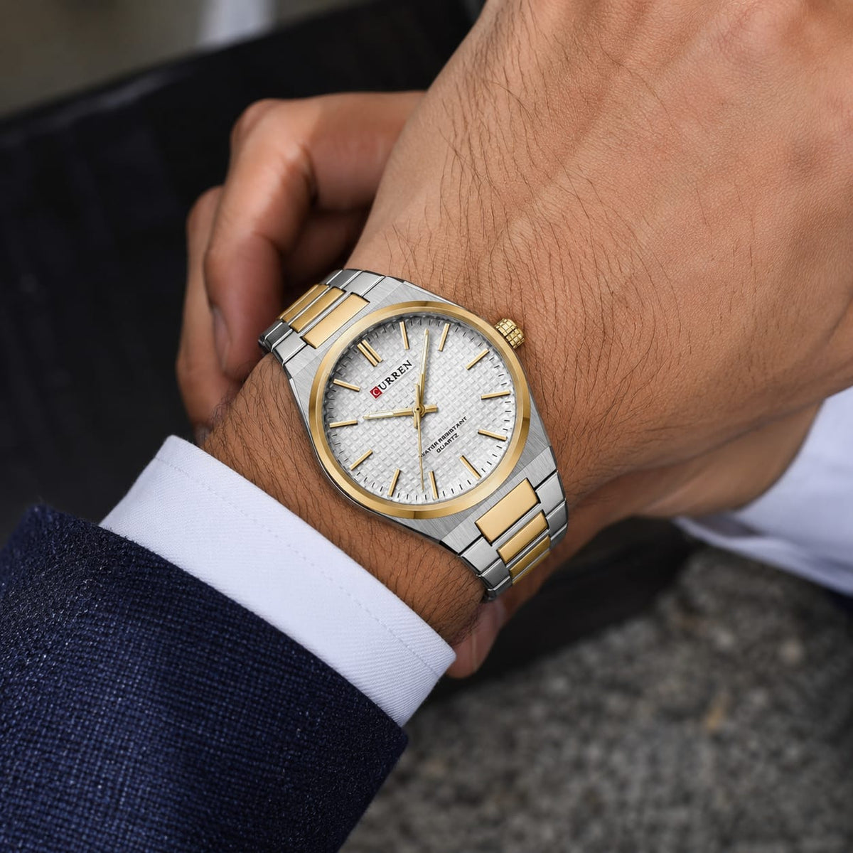 Reloj de Hombre Curren 8439 + Esfero Curren+ Bolsa de Regalo