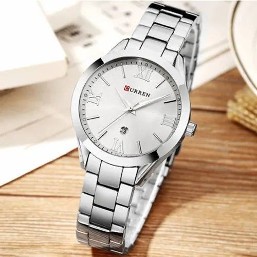 Reloj de Dama Curren 9007 + Esfero Curren+ Bolsa de Regalo