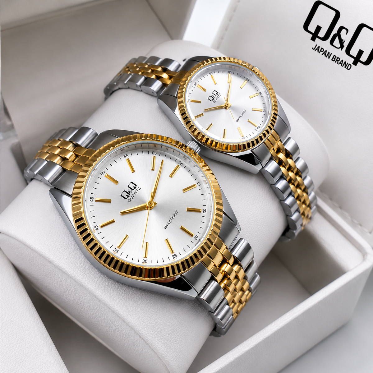 Reloj Q&Q Pareja Trensada ✅