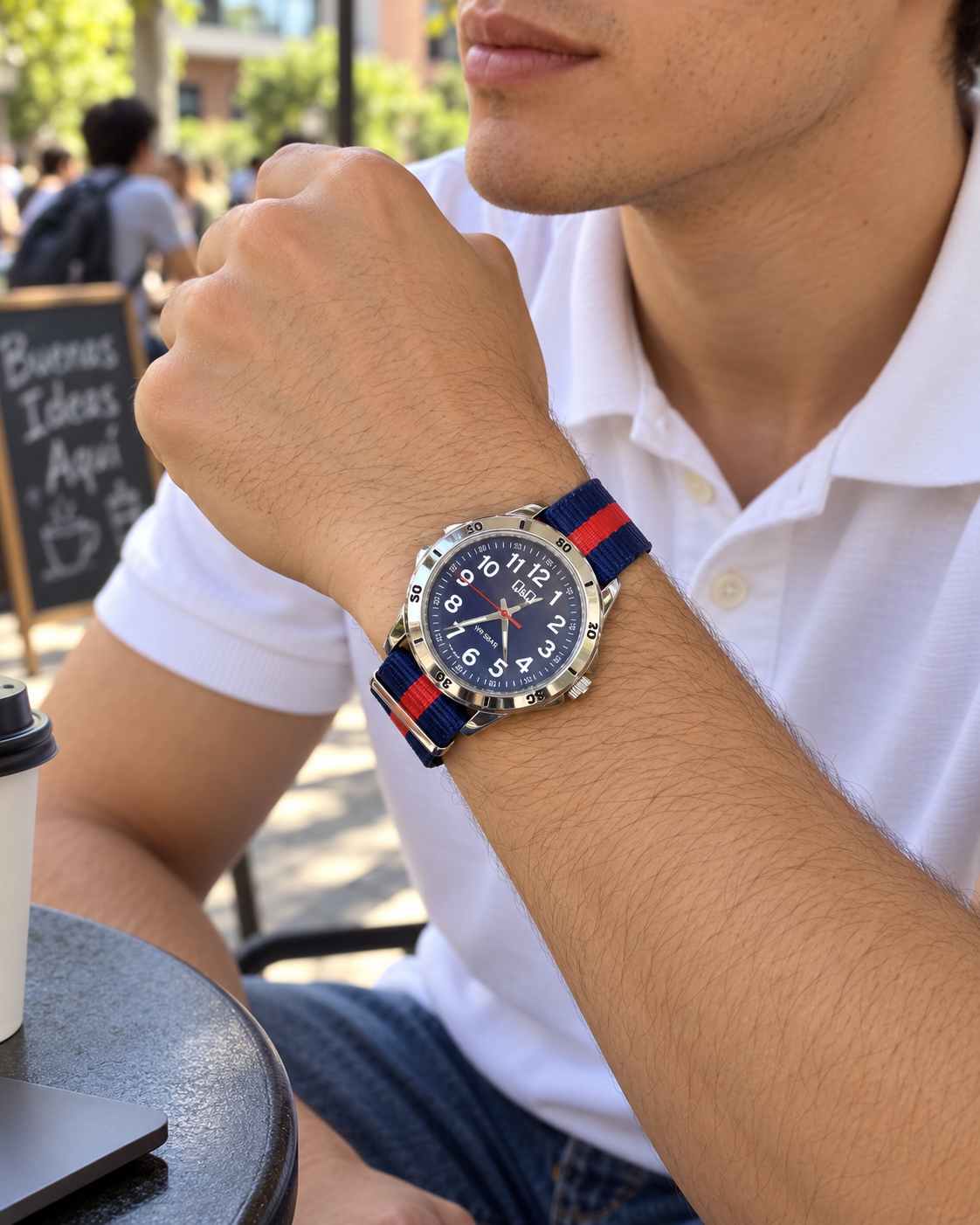 Reloj para hombre Q&Q Q44B-004PY !