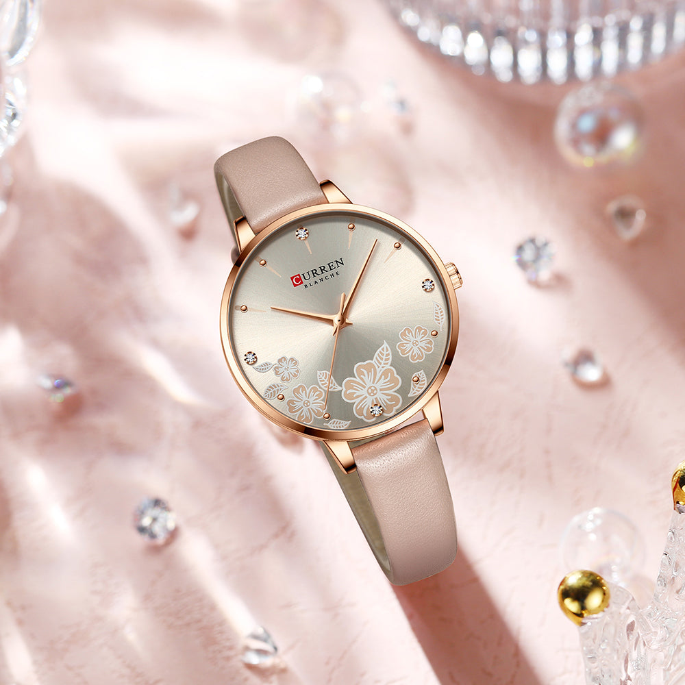 Reloj Curren Dama 9068+ Esfero Curren+ Bolsa de Regalo