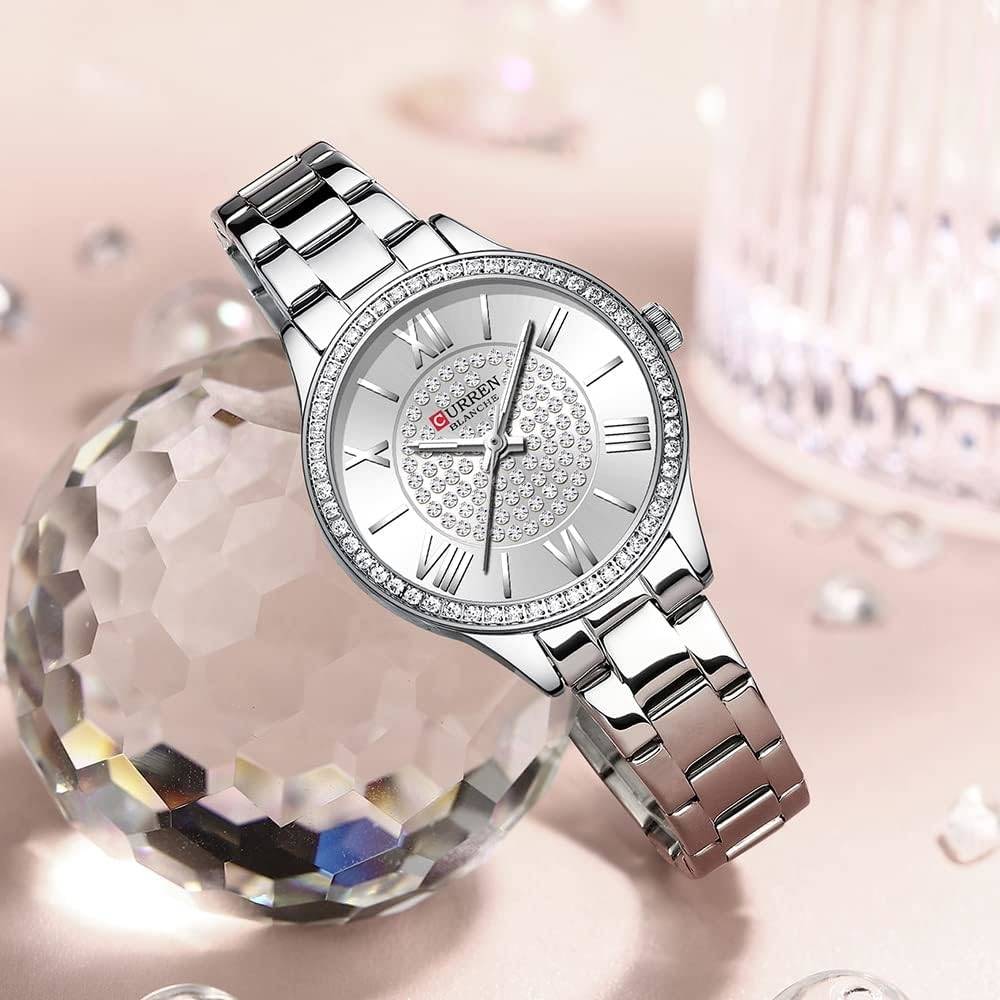 Reloj Curren Dama 9084+ Esfero Curren+ Bolsa de Regalo