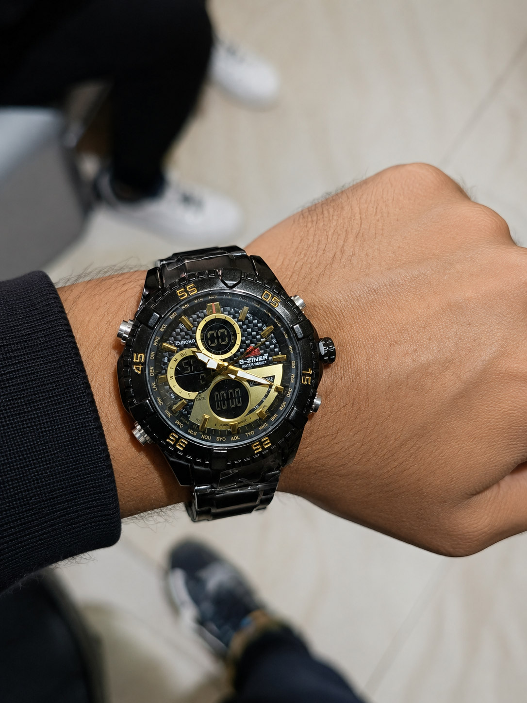 RELOJ D-ZINER CABALLERO DOBLE HORA ⏳✅