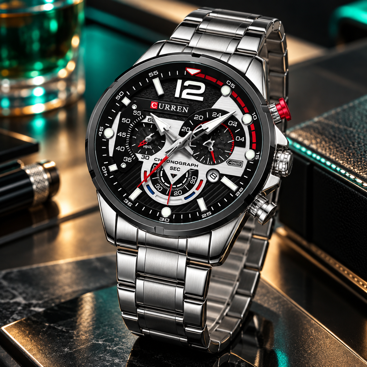 Reloj de Hombre Curren 8395+ Esfero Curren+ Bolsa de Regalo!