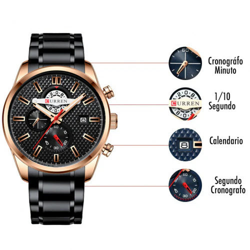 Reloj de Hombre Curren 8352+ Esfero Curren+ Bolsa de regalo