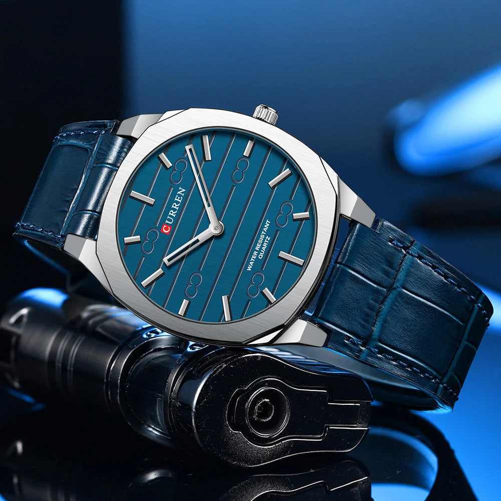 Reloj de Hombre Curren 8480+ Esfero Curren+ Bolsa de Regalo
