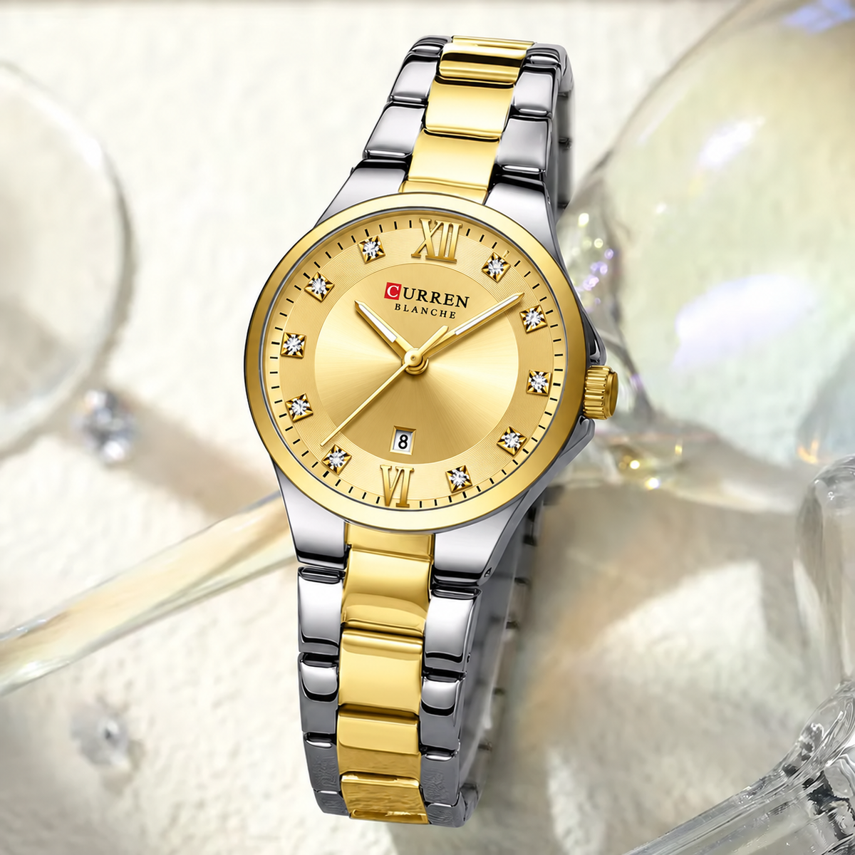 Reloj de Dama Curren 9107 + Esfero Curren+ Bolsa de Regalo!