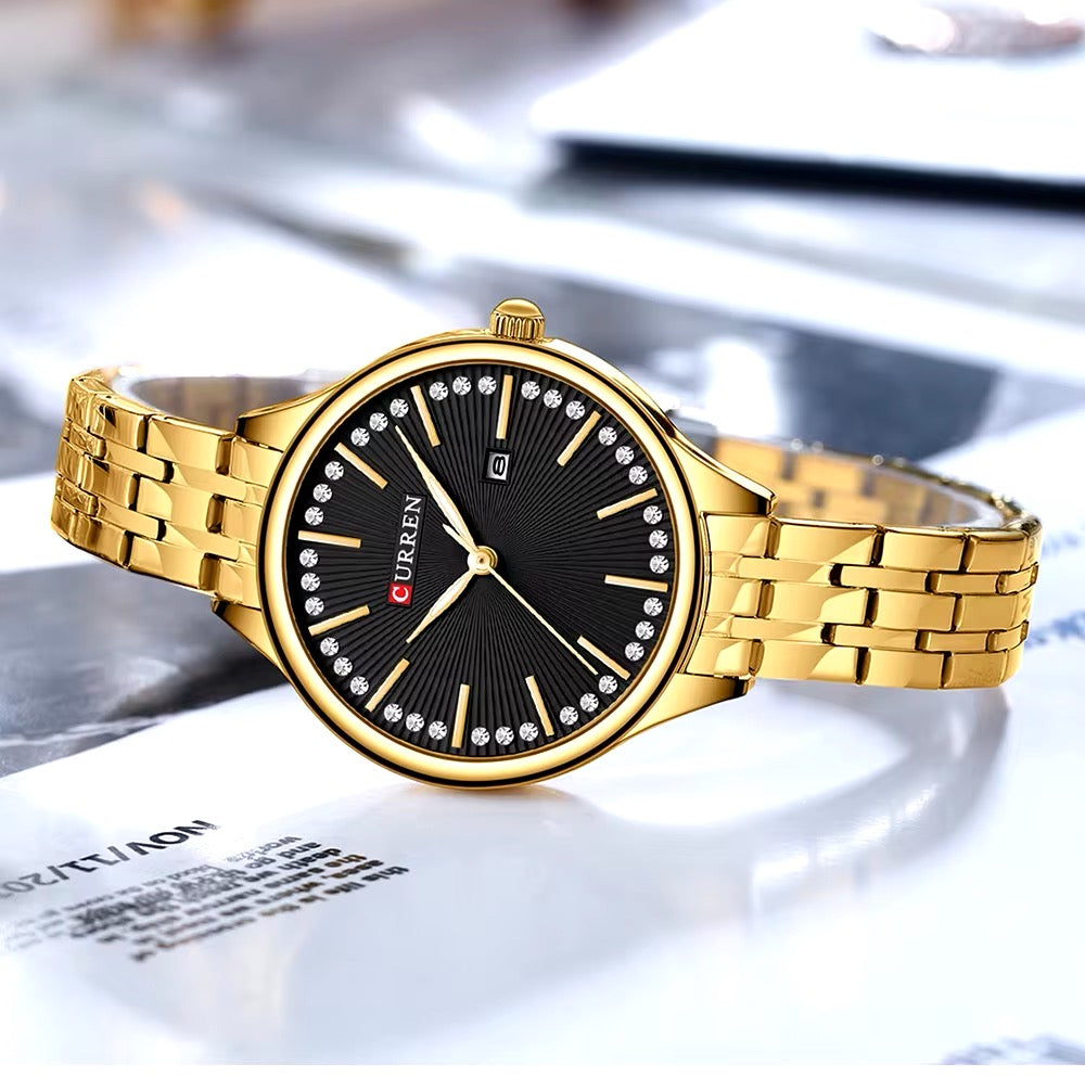 Reloj de Dama Curren 9099+ Esfero Curren+ Bolsa de Regalo